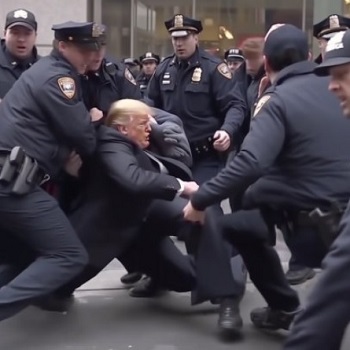 Deepfake Trump arrest